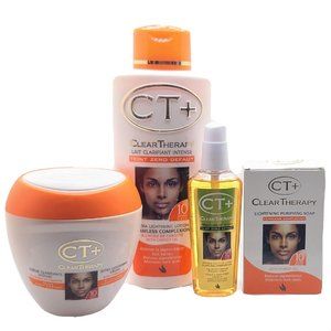 CT+ ClearTherapy Flawless Complexion Dark Spot Reduction Carrot Oil SkinCare Set